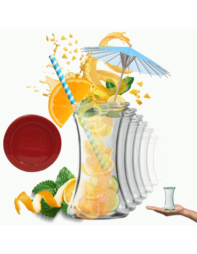 Słoiki weck - Słoiki Weck 200ml pucharek DELI żaroodporne silikonowe wieka 12szt TRWAŁE - produkt MODO24.PL 1