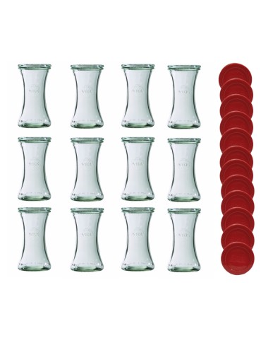 Słoiki Weck 200ml pucharek DELI żaroodporne silikonowe wieka 12szt TRWAŁE - produkt 2