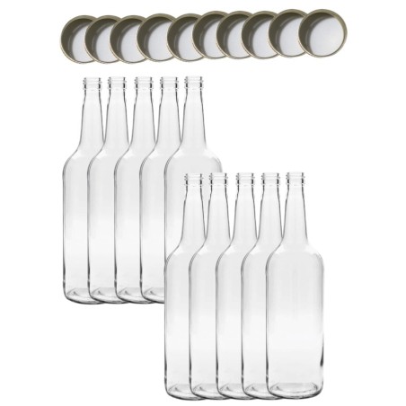 Butelki 1000 ml 1L na sok nalewkę syrop ocet tradycyjne fi28 10szt NAKRĘTKI