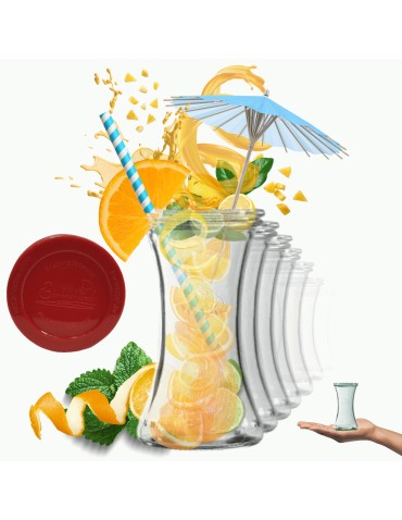 Słoiki Weck 200ml pucharek DELI żaroodporne silikonowe wieka 6szt TRWAŁE