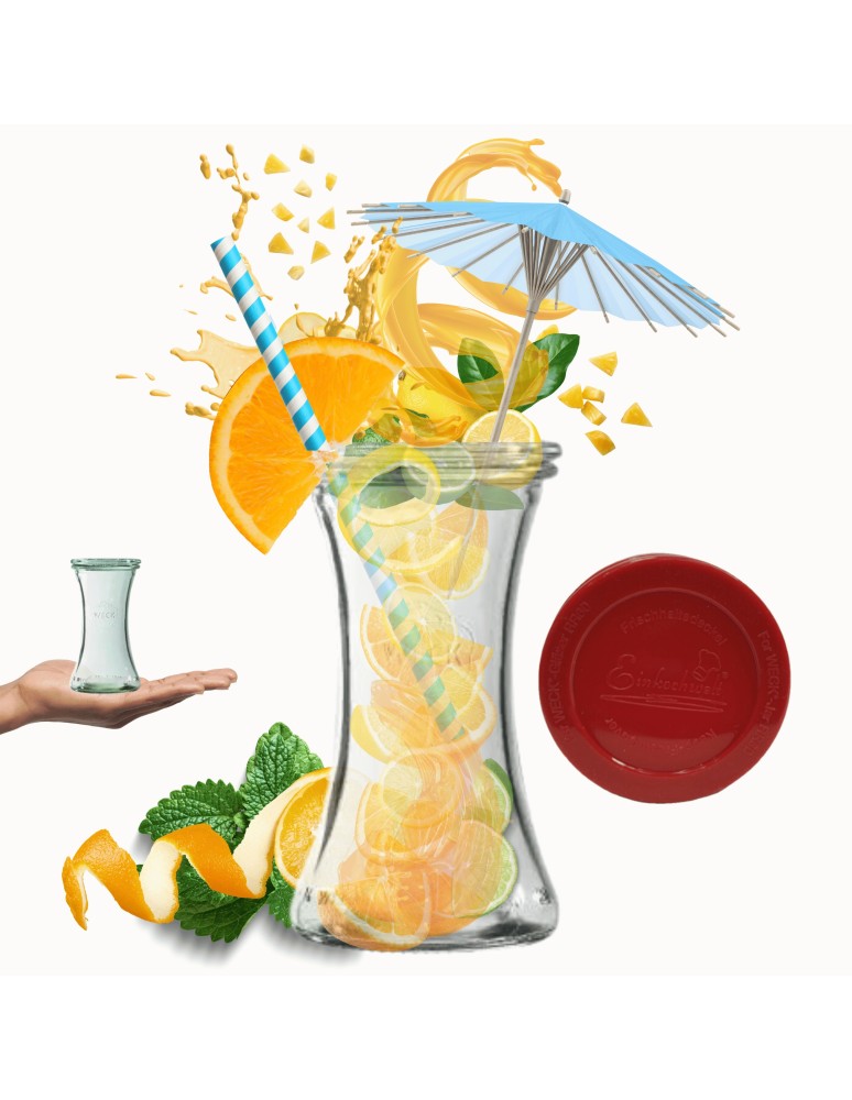 Słoiki weck - Słoik Weck 200ml na pucharek DELI żaroodporny silikonowe wieko 1szt TRWAŁE - product MODO24.PL 1