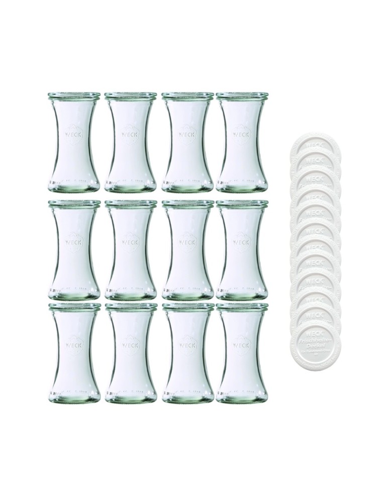 Słoiki weck - Słoiki Weck 200ml pucharek DELI żaroodporne weki plastikowe wieka 12szt - product MODO24.PL 2