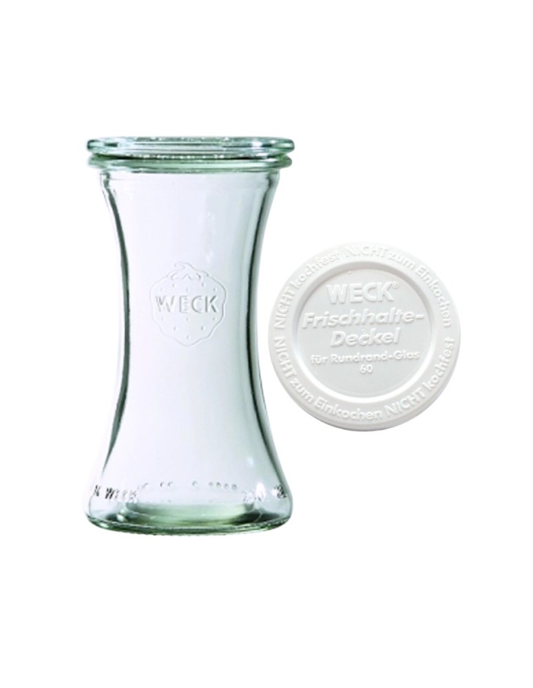 Słoiki weck - Słoik Weck 200ml na pucharek DELI żaroodporny plastikowe wieko 1szt TRWAŁE - product MODO24.PL 2