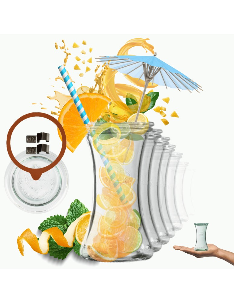 Słoiki weck - Słoiki Weck 200ml pucharek DELI żaroodporne dżem zapinki wieko gumka 12szt - produkt MODO24.PL 1