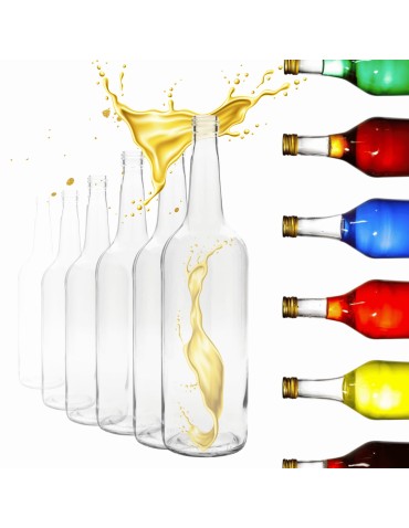 Butelki 1000 ml 1L na sok nalewkę syrop ocet tradycyjne fi28 10szt BEZ NAKRETEK