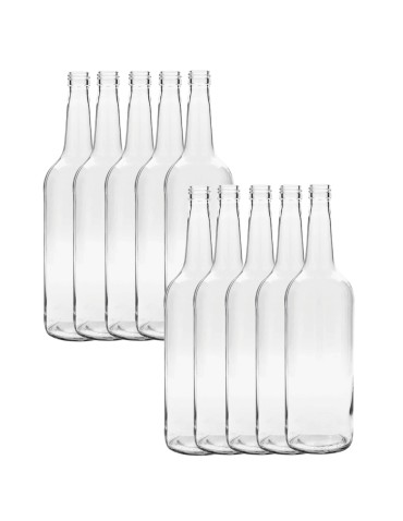 Butelki 1000 ml 1L na sok nalewkę syrop ocet tradycyjne fi28 10szt BEZ NAKRETEK - produkt 2