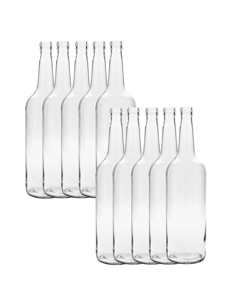 Szklane butelki na alkohol - galoniki - Butelki 1000 ml 1L na sok nalewkę syrop ocet tradycyjne fi28 10szt BEZ NAKRETEK - product MODO24.PL 2