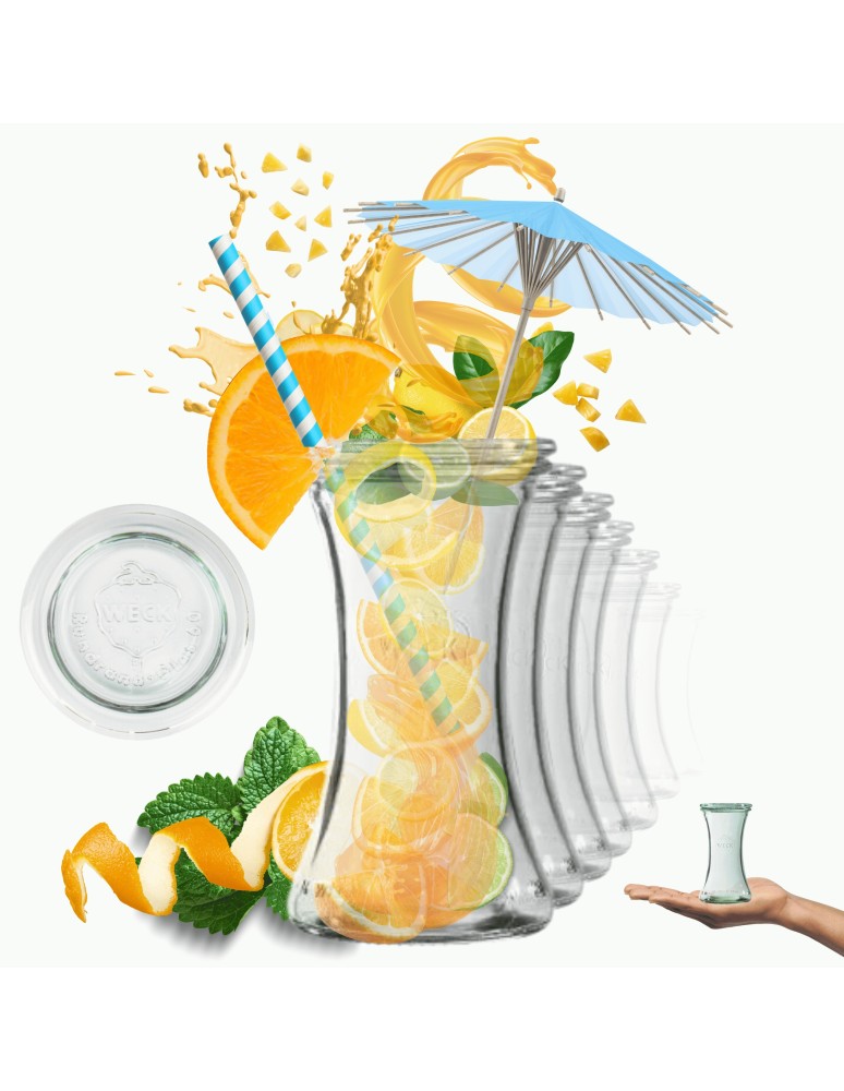 Słoiki weck - Słoiki Weck 200 ml słoiki szklane ozdobne DELI przyprawy wieka szkło 12szt - produkt MODO24.PL 1