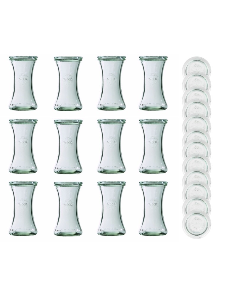 Słoiki weck - Słoiki Weck 200 ml słoiki szklane ozdobne DELI przyprawy wieka szkło 12szt - product MODO24.PL 2