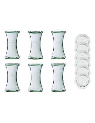 Słoiki Weck 200 ml słoiki szklane ozdobne DELI przyprawy wieka szklane 6szt - produkt 2