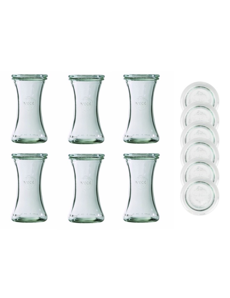 Słoiki weck - Słoiki Weck 200 ml słoiki szklane ozdobne DELI przyprawy wieka szklane 6szt - product MODO24.PL 2