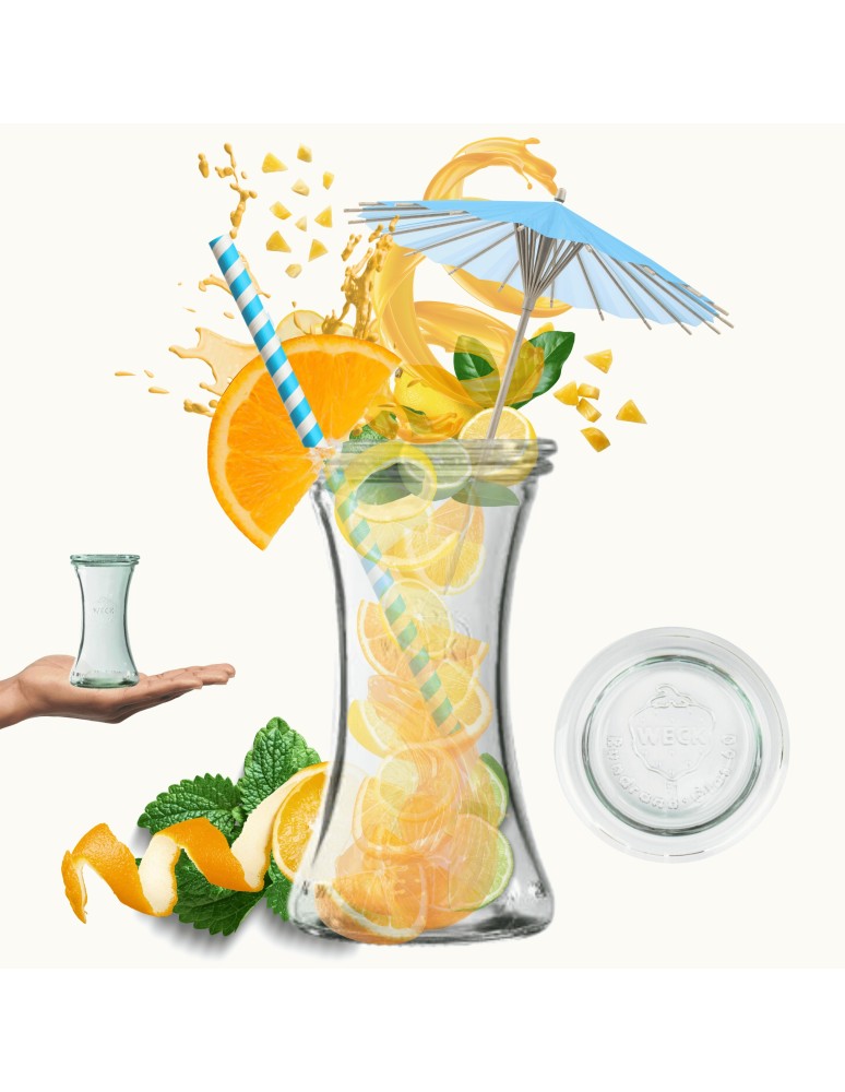 Słoiki weck - Słoik Weck 200 ml słoik szklany ozdobny DELI na deser wieko szklane 1szt - produkt MODO24.PL 1