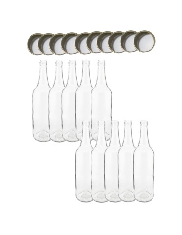 Butelki 700 ml na sok nalewkę syrop ocet tradycyjne fi28 10szt NAKRĘTKI - produkt 2