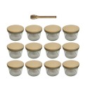 Słoiki WECK 12szt / drewniane wieko, nabierak słoik 200ml MOLD