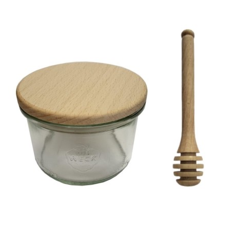 Słoiki WECK / drewniane wieko, nabierak słoik 200ml MOLD