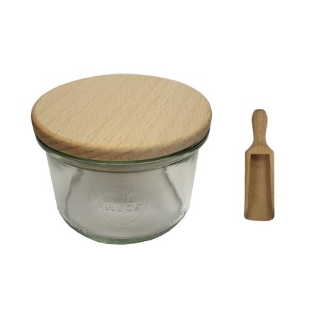 Słoiki WECK / drewniane wieko, miarka słoik 200ml MOLD