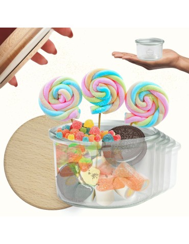 Słoiki WECK 12szt / drewniane wieko słoik 200ml MOLD