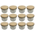 Słoiki WECK 12szt / drewniane wieko słoik 200ml MOLD