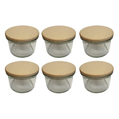 Słoiki WECK 6szt / drewniane wieko słoik 200ml MOLD