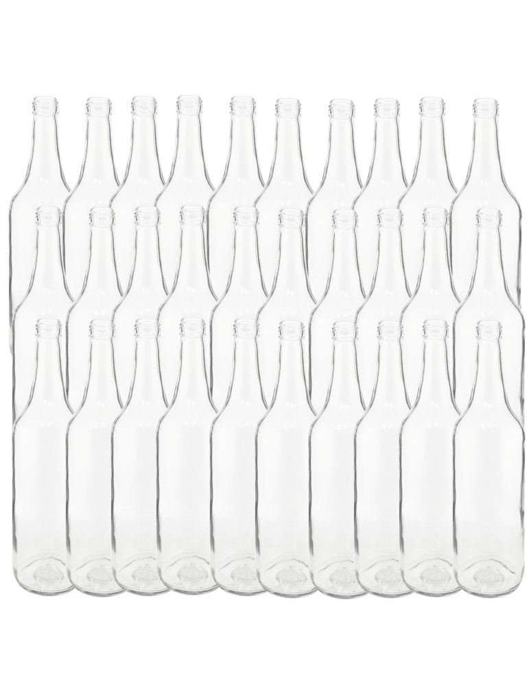 Szklane butelki na alkohol - galoniki - Butelki 700 ml na sok nalewkę syrop ocet tradycyjne fi28 30szt BEZ NAKRETEK - product MODO24.PL 2