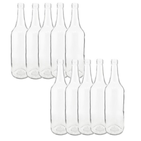 Butelki 700 ml na sok nalewkę syrop ocet tradycyjne fi28 10szt BEZ NAKRETEK