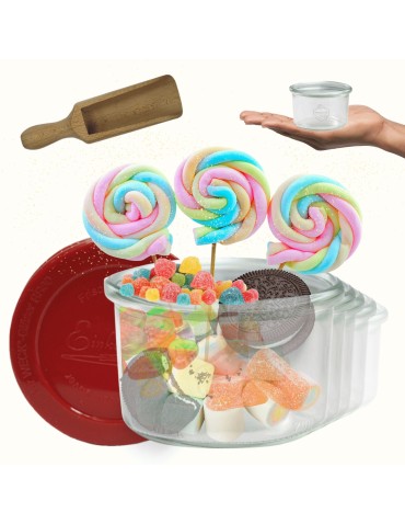 Słoiki WECK 12szt / silikonowe wieko, miarka słoik 200ml MOLD