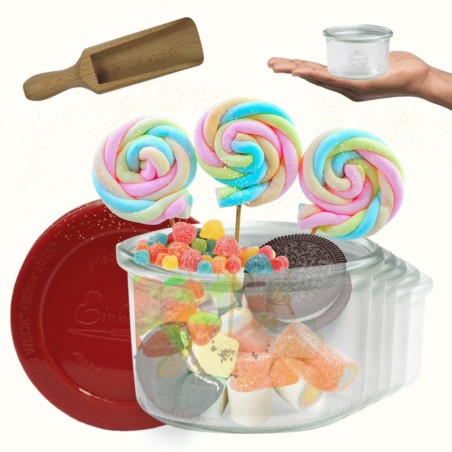 Słoiki WECK 12szt / silikonowe wieko, miarka słoik 200ml MOLD