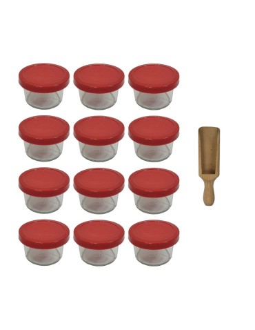 Słoiki WECK 12szt / silikonowe wieko, miarka słoik 200ml MOLD - produkt 2