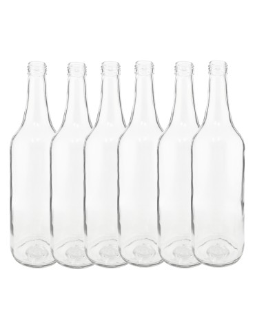 Butelki 700 ml na sok nalewkę syrop ocet tradycyjne fi28 6szt BEZ NAKRETEK - produkt 2