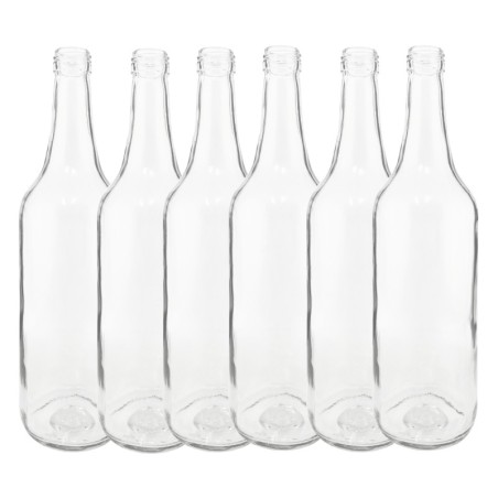Butelki 700 ml na sok nalewkę syrop ocet tradycyjne fi28 6szt BEZ NAKRETEK