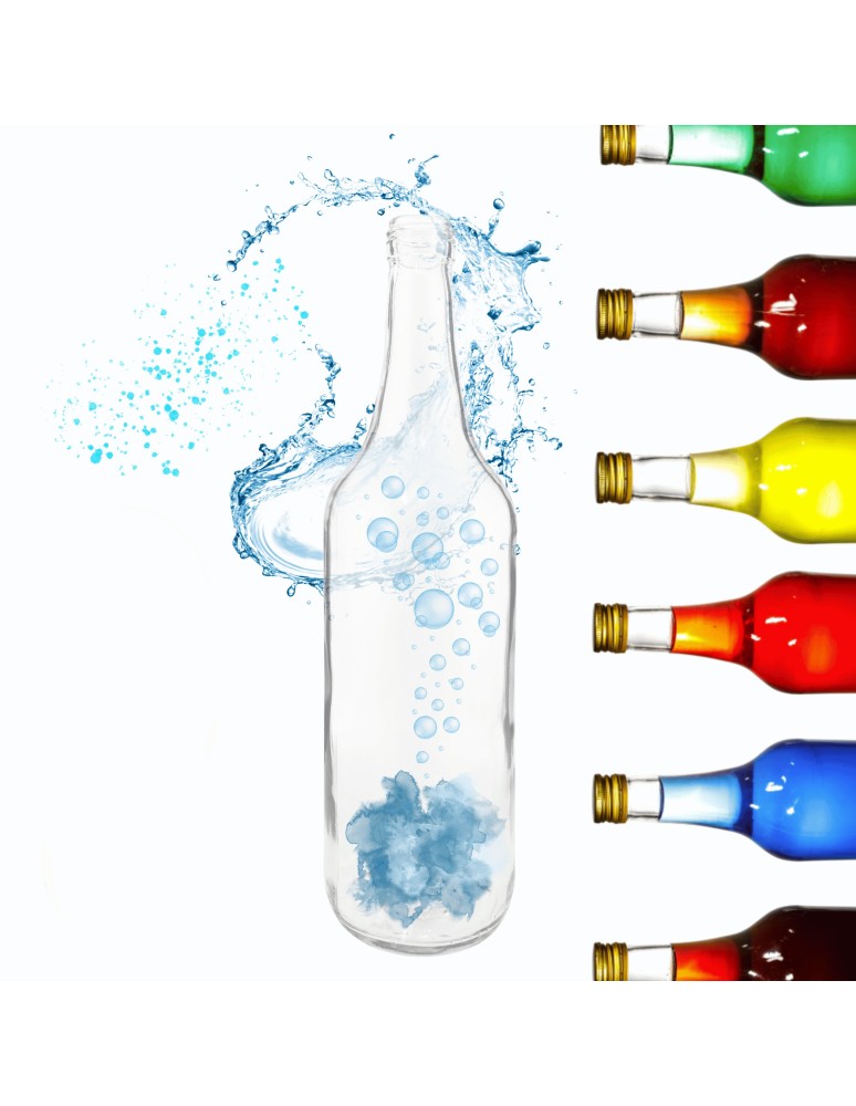 Szklane butelki na alkohol - galoniki - Butelka 700 ml na sok nalewkę syrop ocet syrop octy fi28 1szt BEZ NAKRETKI - produkt MODO24.PL 1