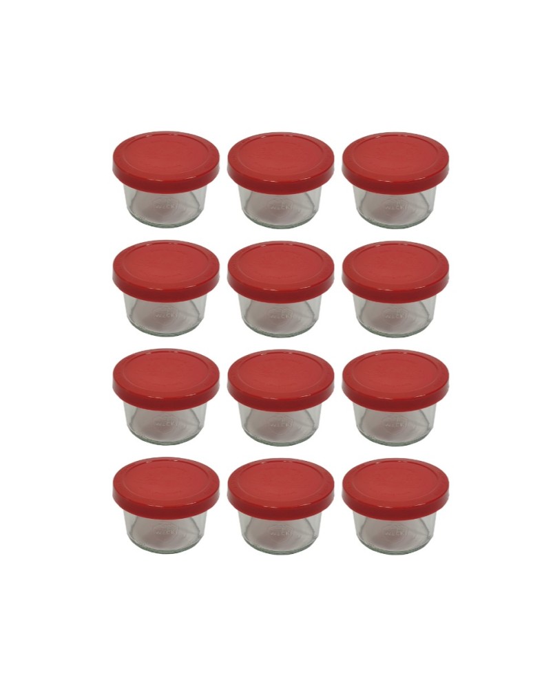 Słoiki i butelki - Słoiki WECK 12szt / silikonowe wieko słoik 200ml MOLD - product MODO24.PL 2