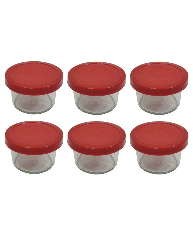 Słoiki i butelki - Słoiki WECK 6szt / silikonowe wieko słoik 200ml MOLD - product MODO24.PL 2