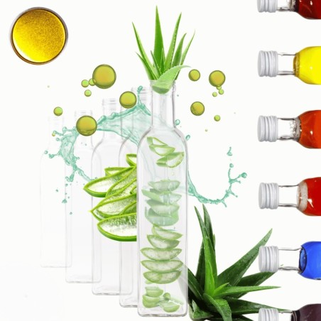 Butelki 500 ml maraski kwadratowe soki na olej oliwę fi31 6szt NAKRĘTKI