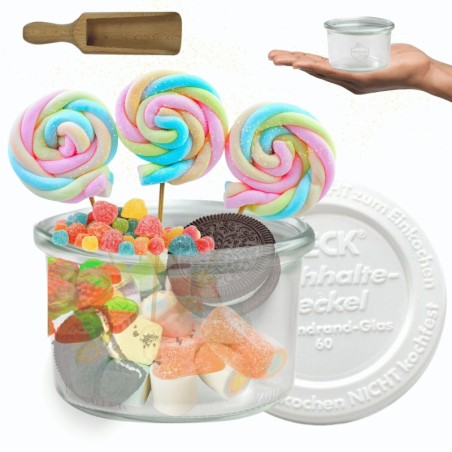 Słoiki WECK / plastikowe wieko, miarka słoik 200ml MOLD