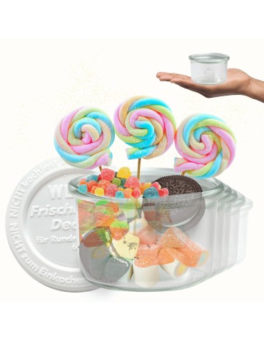 Słoiki WECK 12szt / plastikowe wieko słoik 200ml MOLD