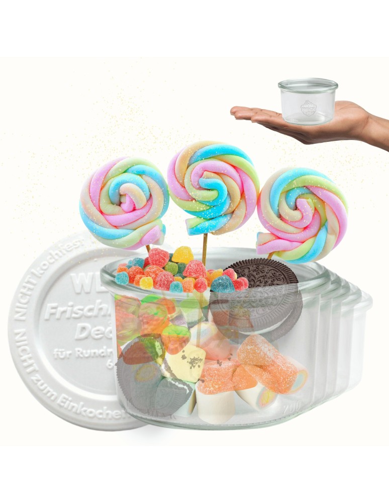 Słoiki i Dodatki - Słoiki WECK 12szt / plastikowe wieko słoik 200ml MOLD - product MODO24.PL 1