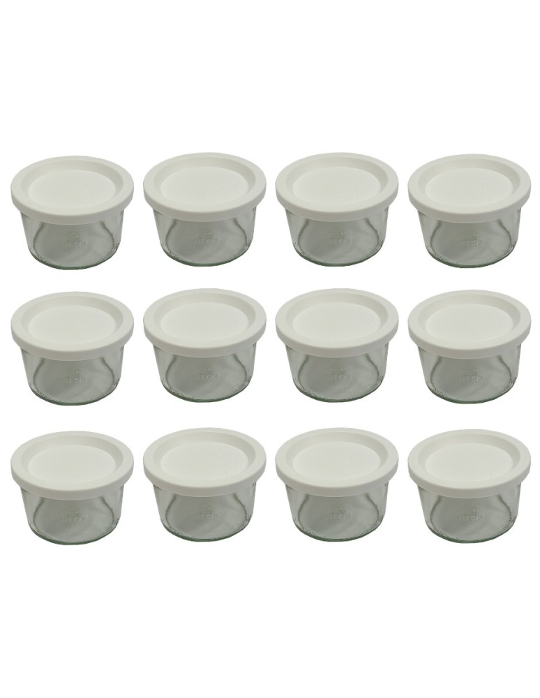 Słoiki i butelki - Słoiki WECK 12szt / plastikowe wieko słoik 200ml MOLD - product MODO24.PL 2