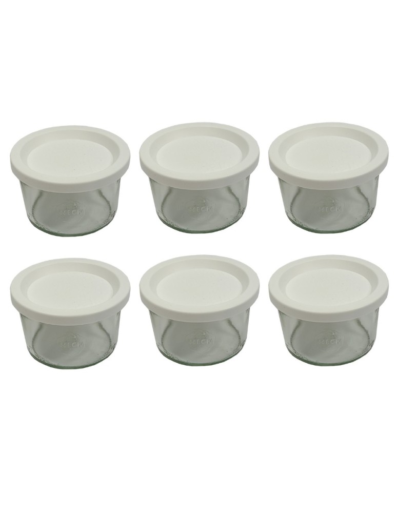 Słoiki i butelki - Słoiki WECK 6szt / plastikowe wieko słoik 200ml MOLD - product MODO24.PL 2