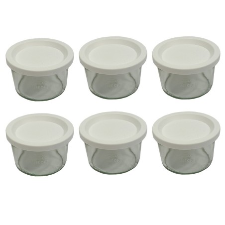 Słoiki WECK 6szt / plastikowe wieko słoik 200ml MOLD