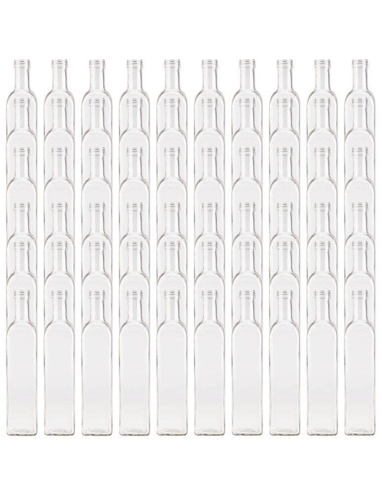 Szklane butelki na alkohol - galoniki - Butelki 500 ml maraski kwadratowe soki na olej oliwę fi31 60szt BEZ NAKRETEK - product MODO24.PL 2