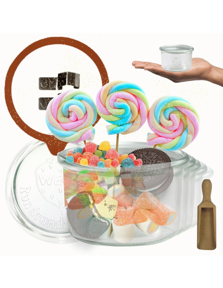 Słoiki i Dodatki - Słoiki WECK 12szt / szklane wieko, miarka słoik 200ml MOLD - product MODO24.PL 21