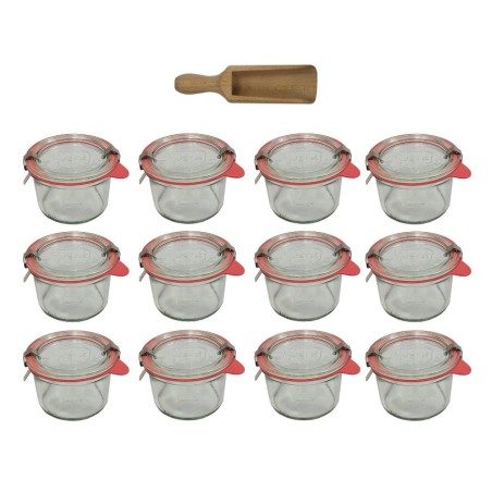 Słoiki WECK 12szt / szklane wieko, miarka słoik 200ml MOLD