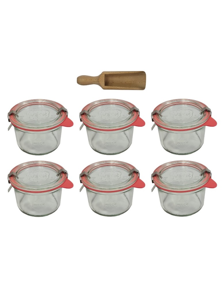 Słoiki i Dodatki - Słoiki WECK 6szt / szklane wieko, miarka słoik 200ml MOLD - product MODO24.PL 22