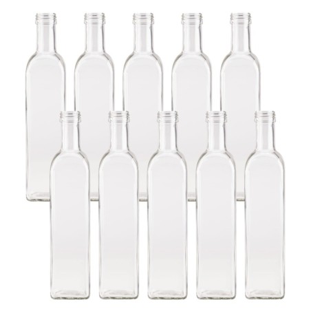 Butelki 500 ml maraski kwadratowe soki na olej oliwę fi31 10szt BEZ NAKRETEK