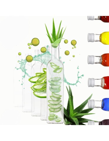 Butelki 500 ml maraski kwadratowe soki na olej oliwę fi31 6szt BEZ NAKRETEK