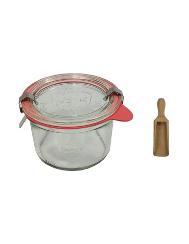 Słoiki i butelki - Słoiki WECK / szklane wieko, miarka słoik 200ml MOLD - produkt 22