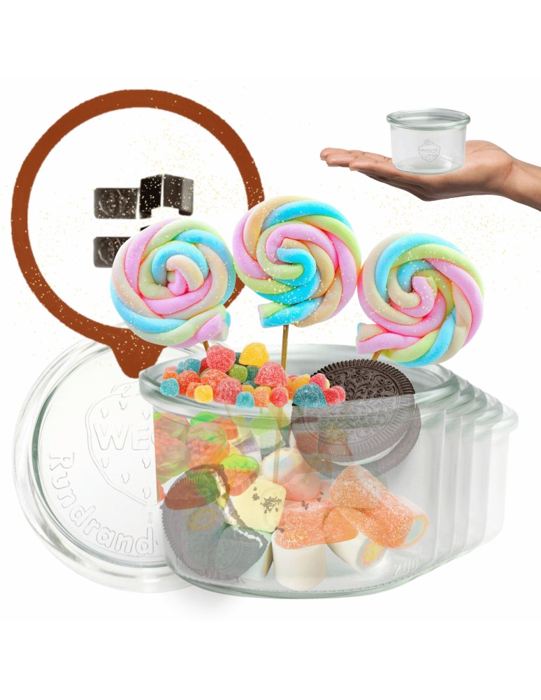 Słoiki i Dodatki - Słoiki WECK 12szt / szkl. wieko,gumka, bl słoik 200ml MOLD - product MODO24.PL 21
