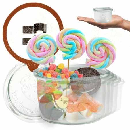 Słoiki WECK 12szt / szkl. wieko,gumka, bl słoik 200ml MOLD