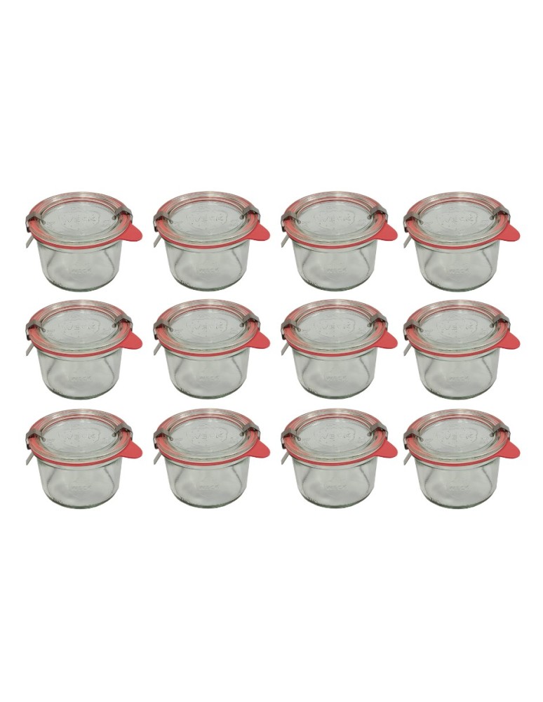 Słoiki i Dodatki - Słoiki WECK 12szt / szkl. wieko,gumka, bl słoik 200ml MOLD - product MODO24.PL 22